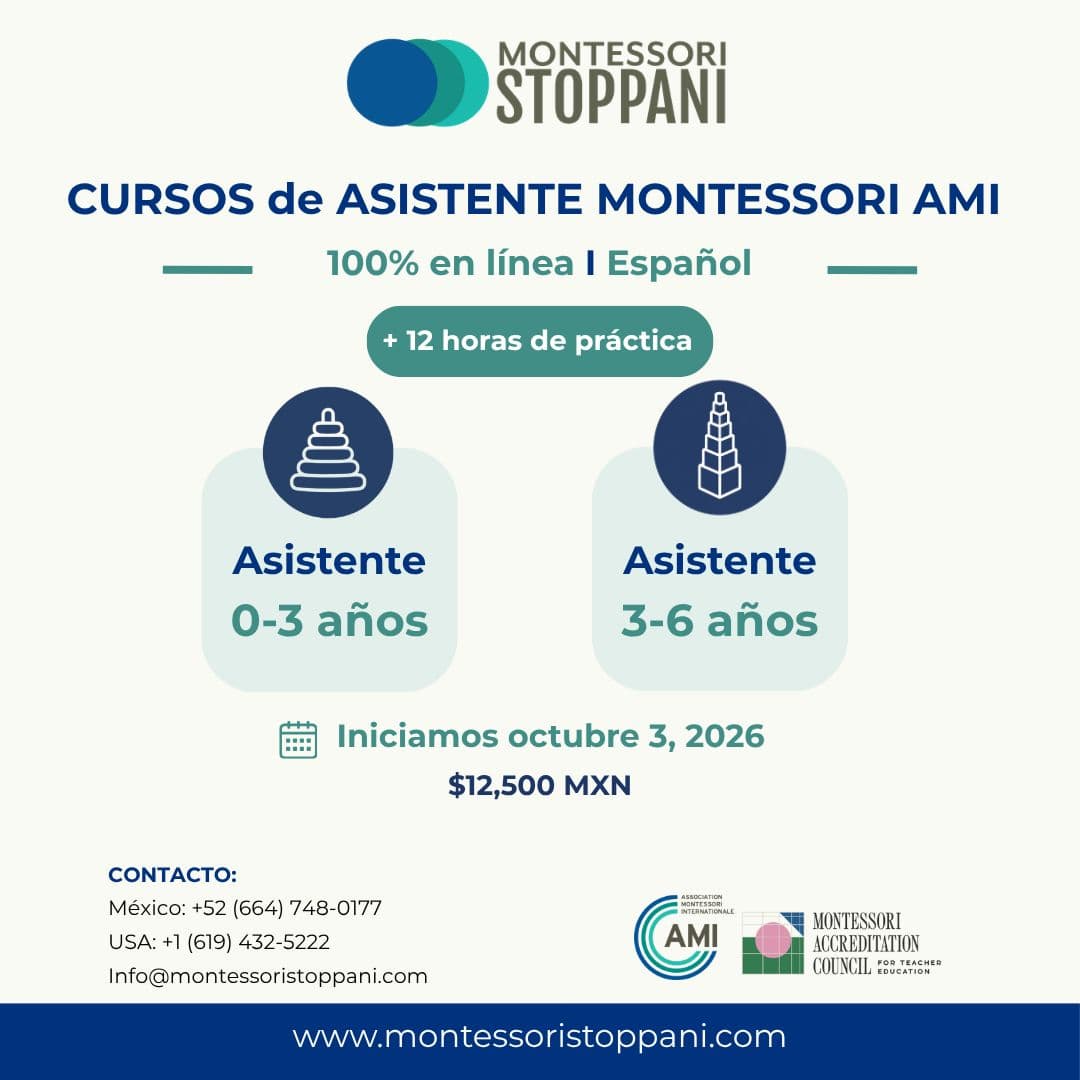 Ver flyer: Curso de Asistente Montessori AMI · 3-6 años