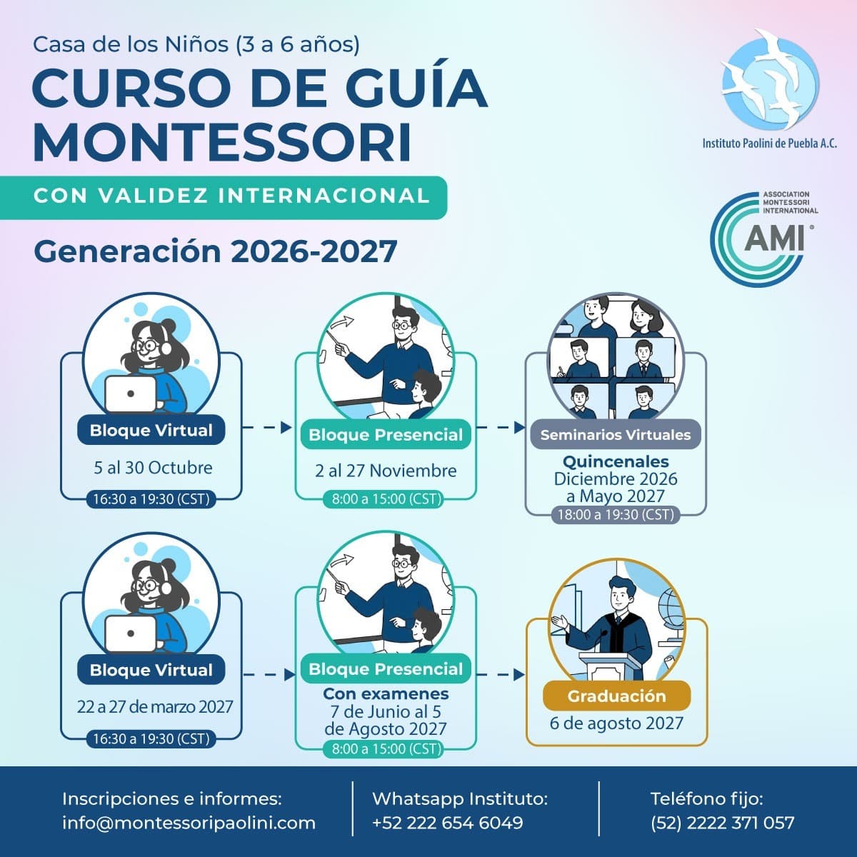 Ver flyer: CURSO DE GUÍA MONTESSORI - Casa de los Niños (3 a 6 años)